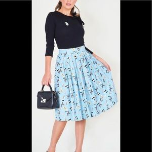 WENDY DOG PRINT SKIRT*